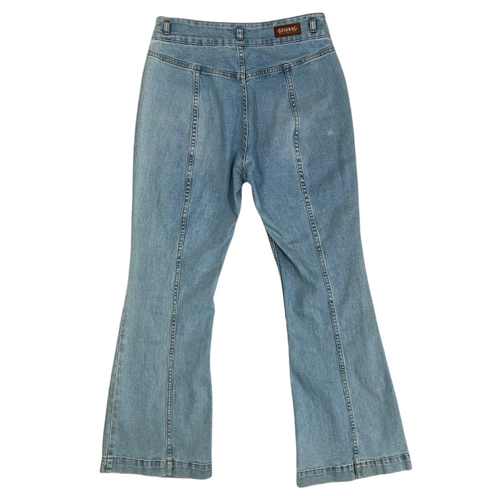 Shyanne High Rise Flare Trouser Jeans Womens Size 30 Short Western Denim - Picture 3 of 14